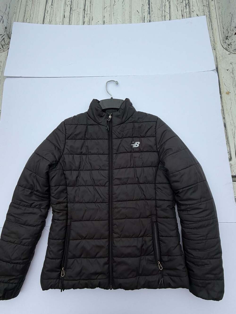 New Balance Puffer Jacket Size M Black Full Zip